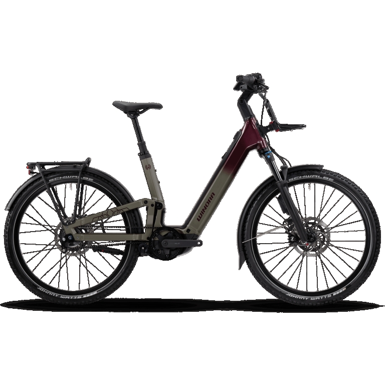 Winora "Sinus FS R5f Pro" E-Bike 27,5 Zoll sand/deep-red