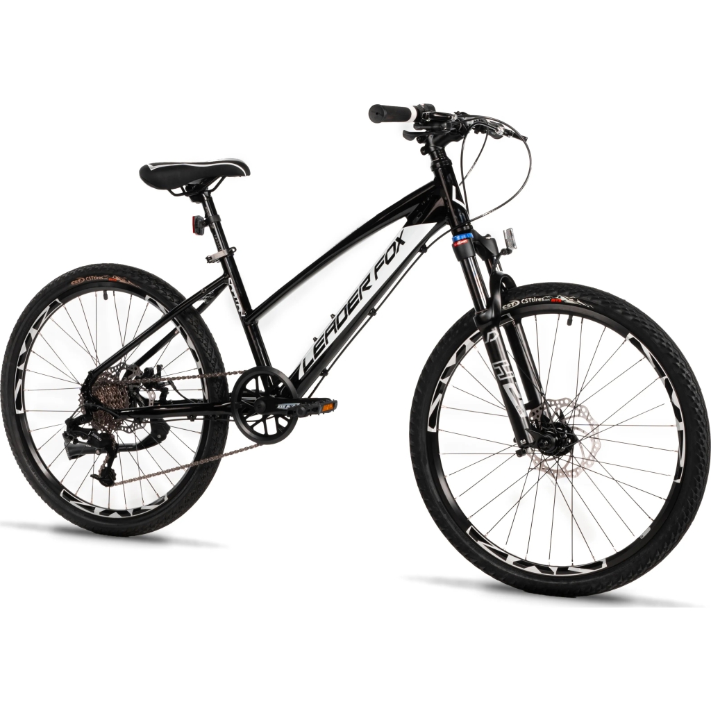 Leader Fox "Capitan Girl" Kinder-/Jugendfahrrad 24 Zoll black-white