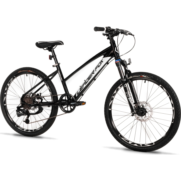 Leader Fox "Capitan Girl" Kinder-/Jugendfahrrad 24 Zoll black-white