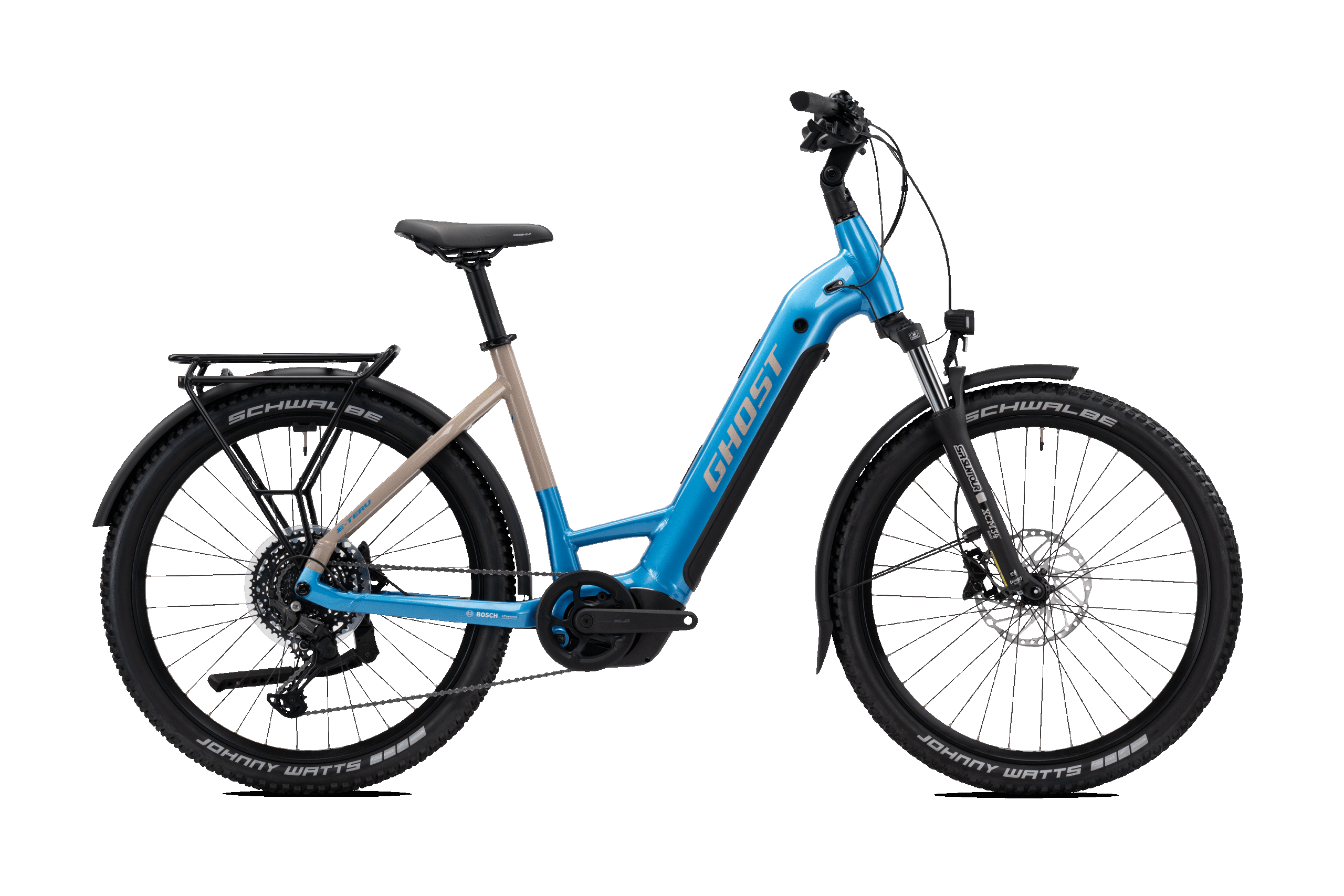 GHOST "E-TERU Low-Step" E-Bike 27,5 Zoll blue-cream