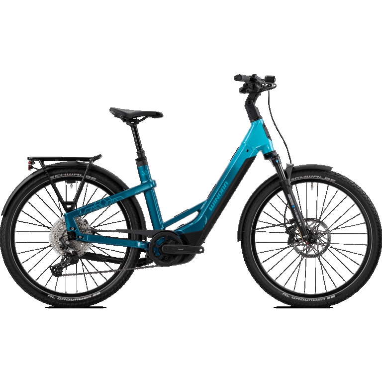 Winora "Yakun X12 Low" E-Bike 27,5 Zoll blue monday/aqua gloss