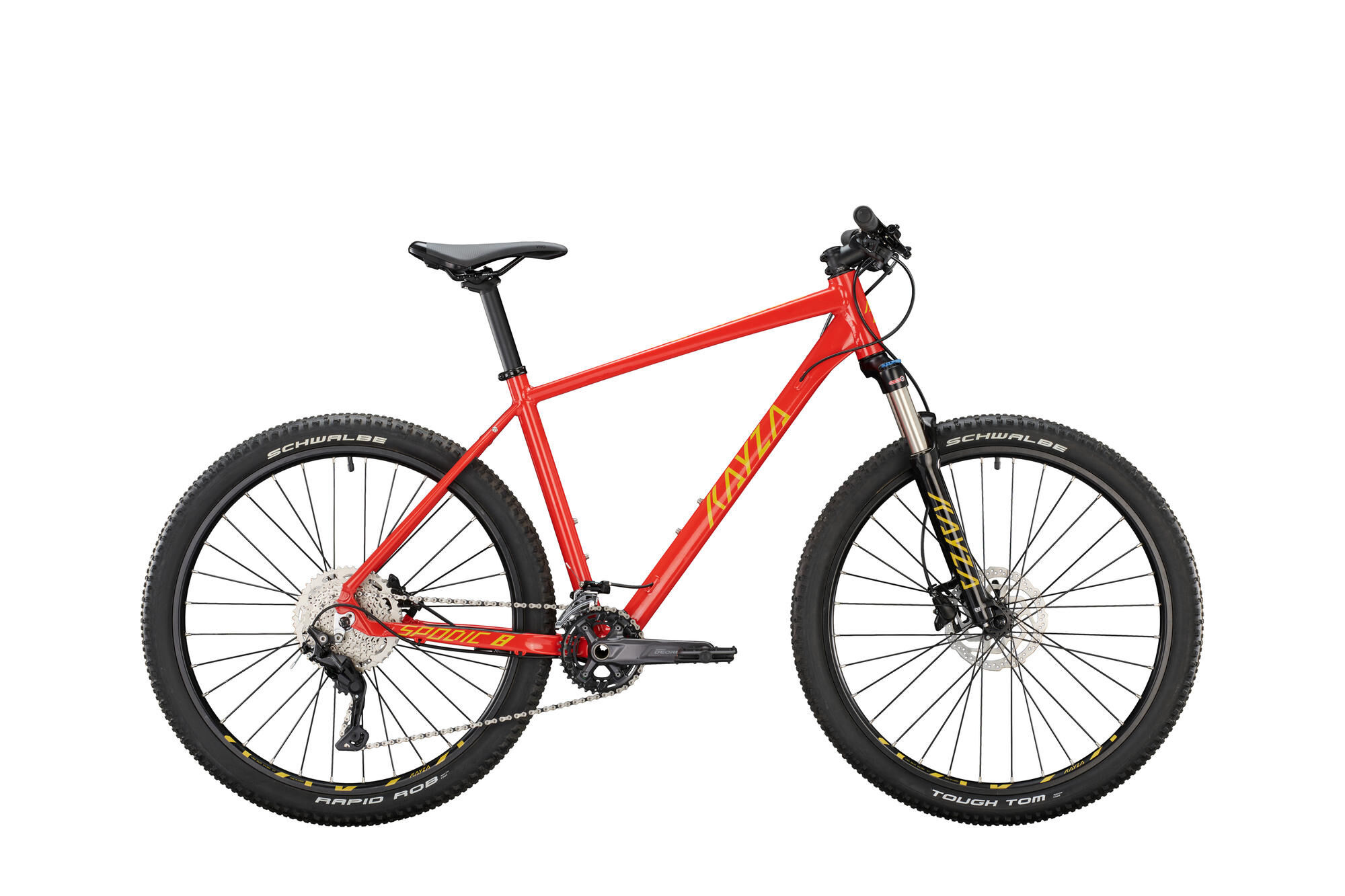 KAYZA "Spodic 8" MTB Hardtail 27,5 Zoll rosso-red-yellow