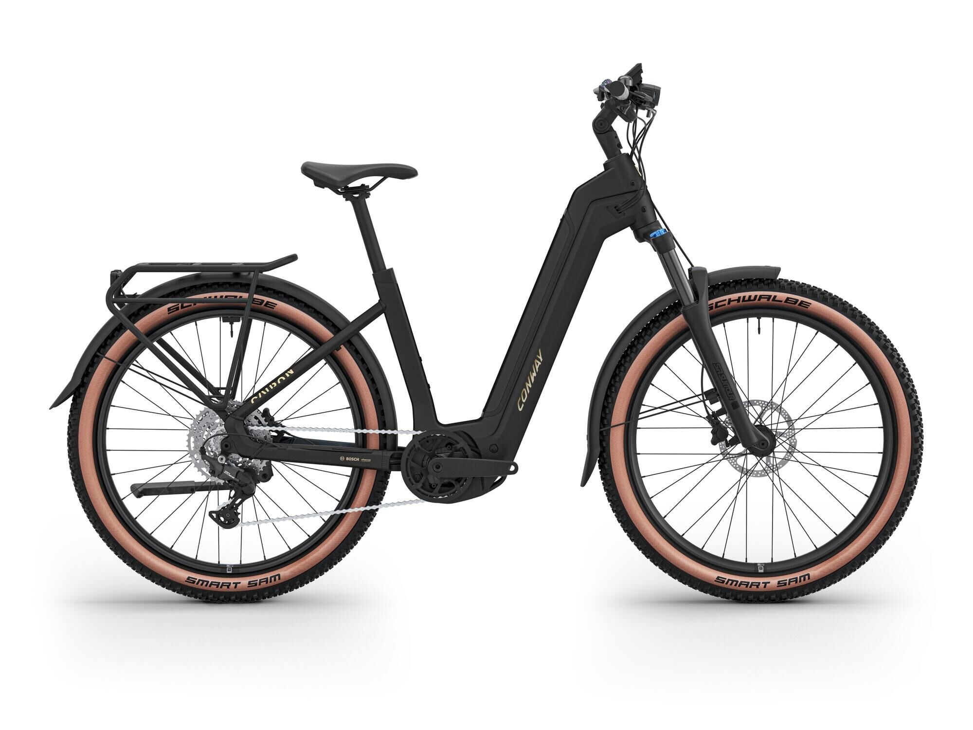 CONWAY Elektro-SUV "Cairon C1.0" E-Bike, 800Wh, 27 Zoll, black-gold