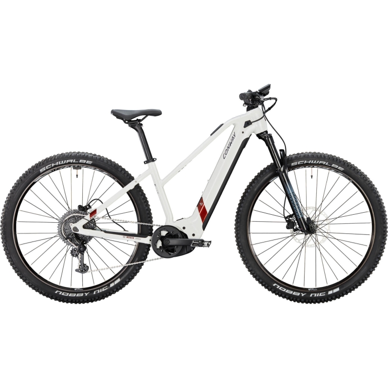 CONWAY Elektro-MTB Hardtail "Cairon S 8.0" E-Bike, 750Wh, 29 Zoll, pearl-white-red