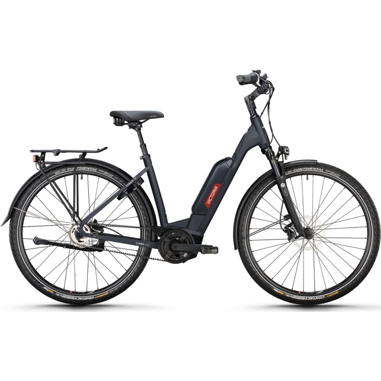 Victoria "Cysalo 13" Low E-Bike Trekking, 545Wh, 28 Zoll, bat black