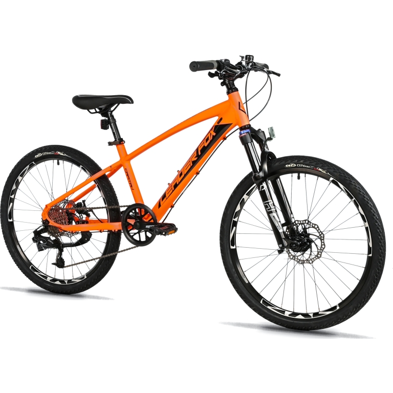 Leader Fox "Capitan Boy" Kinder-/Jugendfahrrad 24 Zoll orange-black