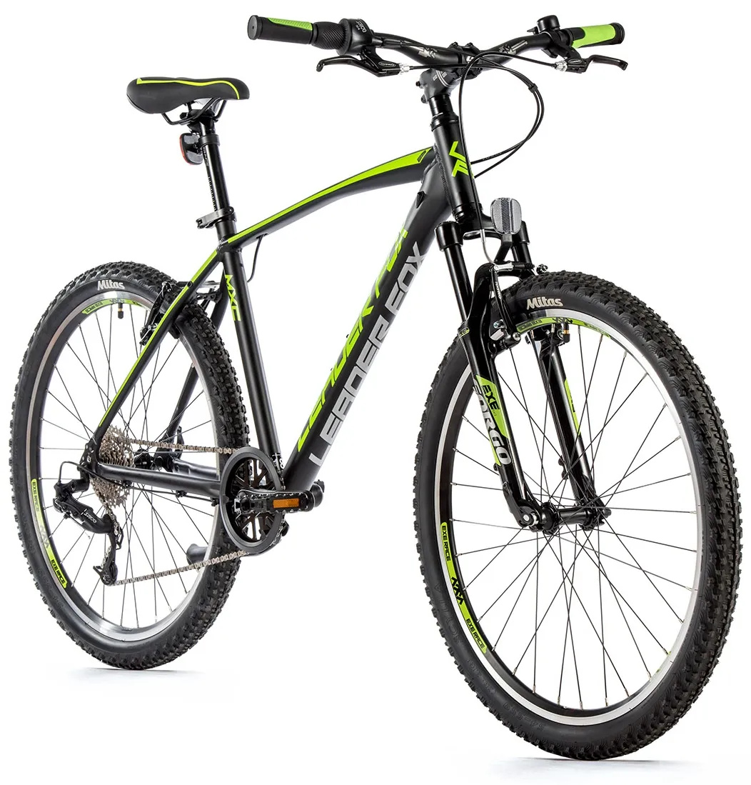 Leader Fox "MXC" MTB Hardtail, 26 Zoll, black-neon