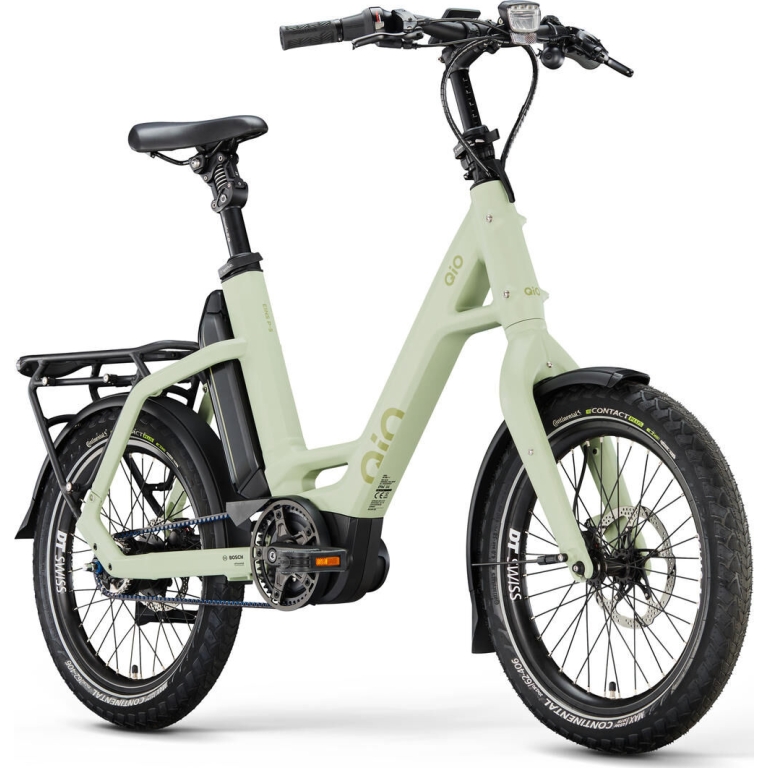 QiO Elektro-Kompaktrad "EINS P-5" E-Bike, 545Wh, 20 Zoll, lightolive