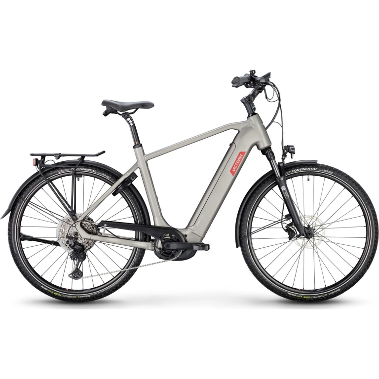 Victoria Elektro-Trekkingrad "Manoc 6" High E-Bike, 750Wh, 28 Zoll, stardust-silver