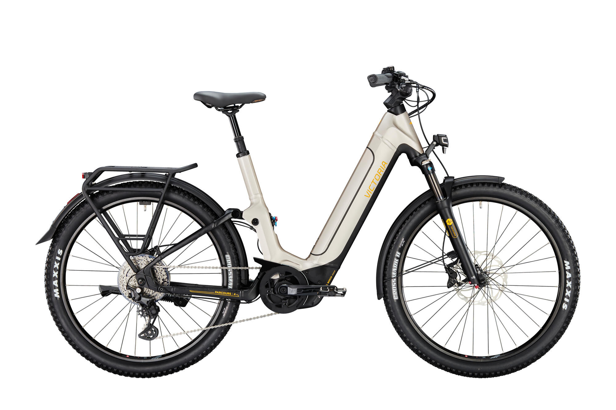 Victoria Elektro-Full Suspension "PARCOURS 4" E-Bike, 625Wh, 27,5 Zoll, good-grey