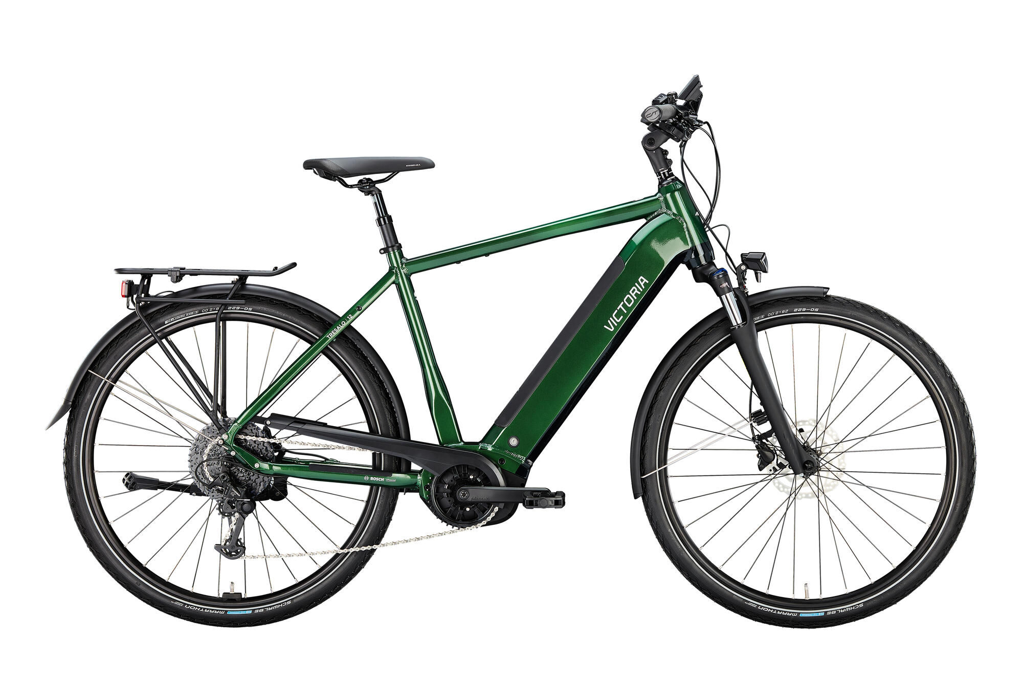 Victoria Elektro-Trekkingrad "TRESALO 12" High E-Bike, 625Wh, 28 Zoll, emerald-green