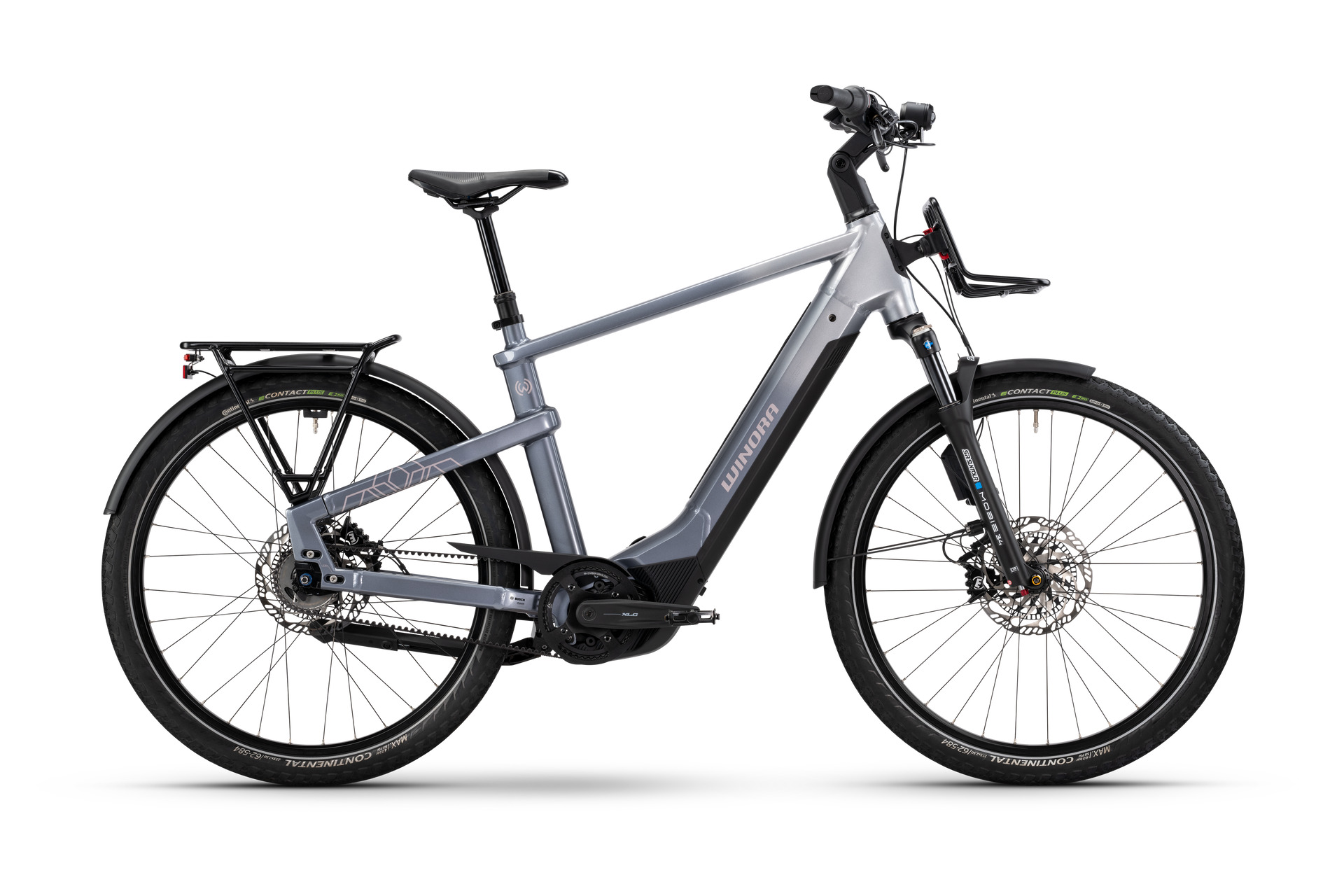 Winora "Yakun R5Pro ABS" High E-Bike, 800Wh, 27,5 Zoll, lila-metallic