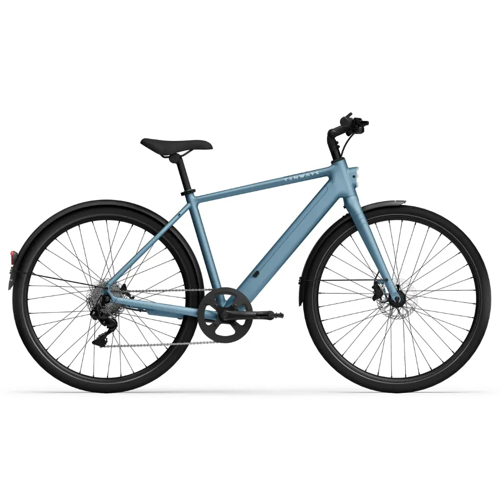 Tenways "CGO600 Plus E-Bike" 360Wh, 28 Zoll, lightblue