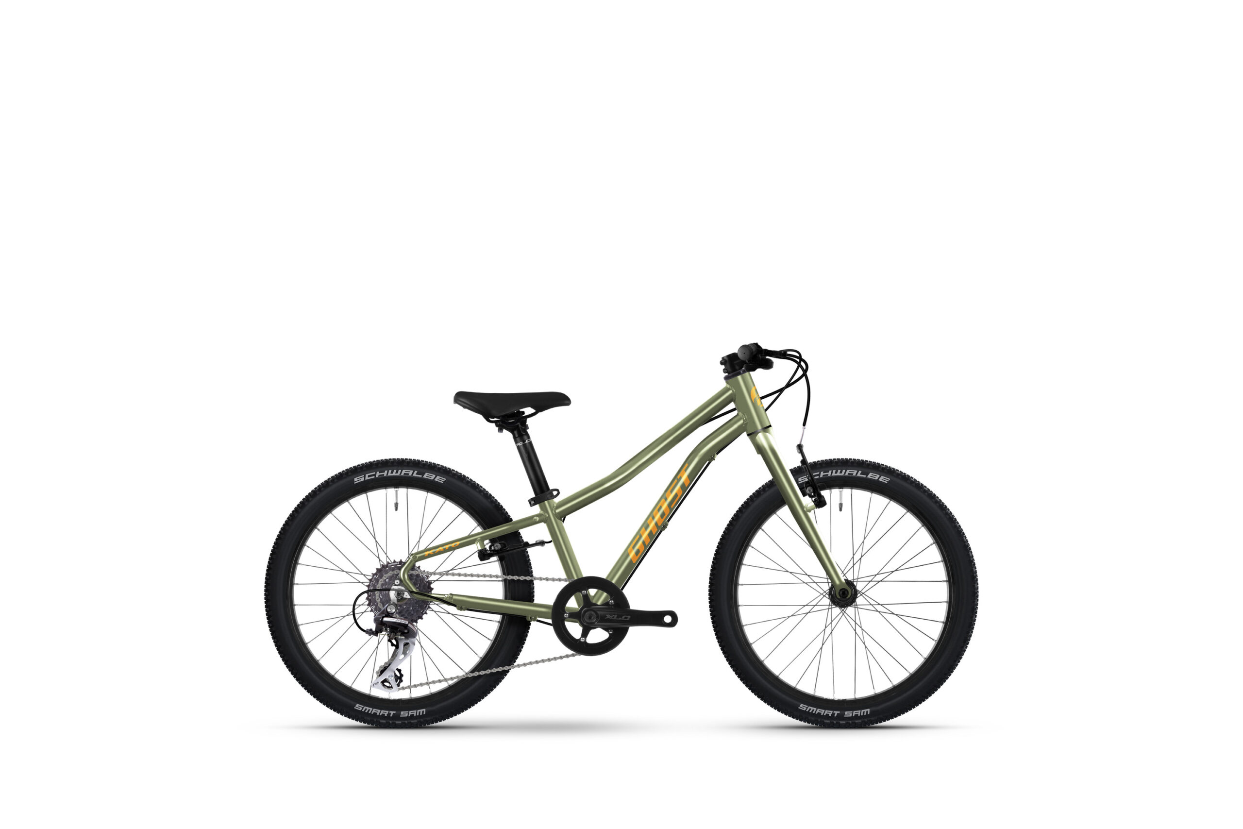 GHOST "KATO 20 PRO - C1" Kinderrrad, 20 Zoll, olive gray/amber blaze