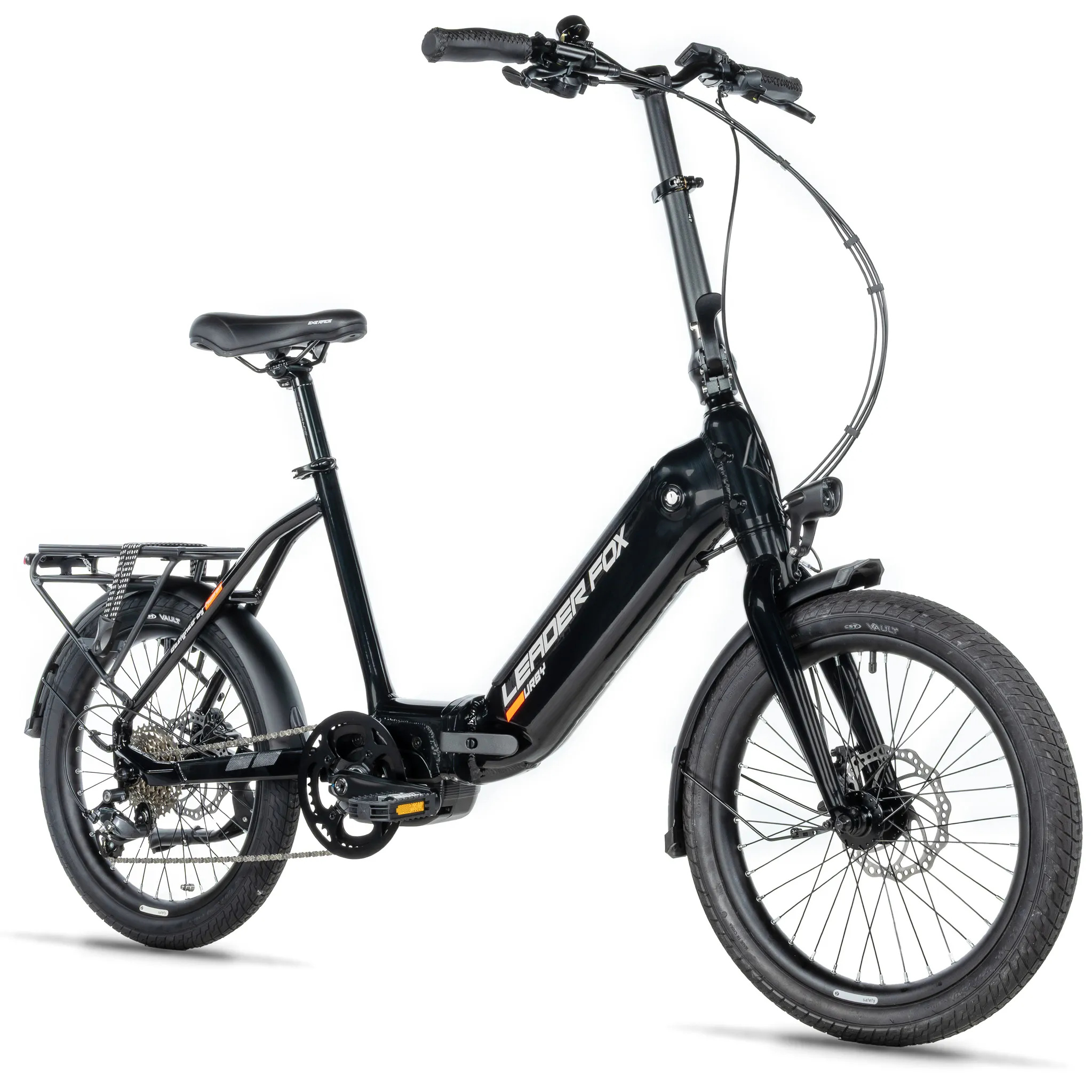 Leader Fox "Urby" E-Bike Klapprad, 576Wh, 20 Zoll, black-shiny