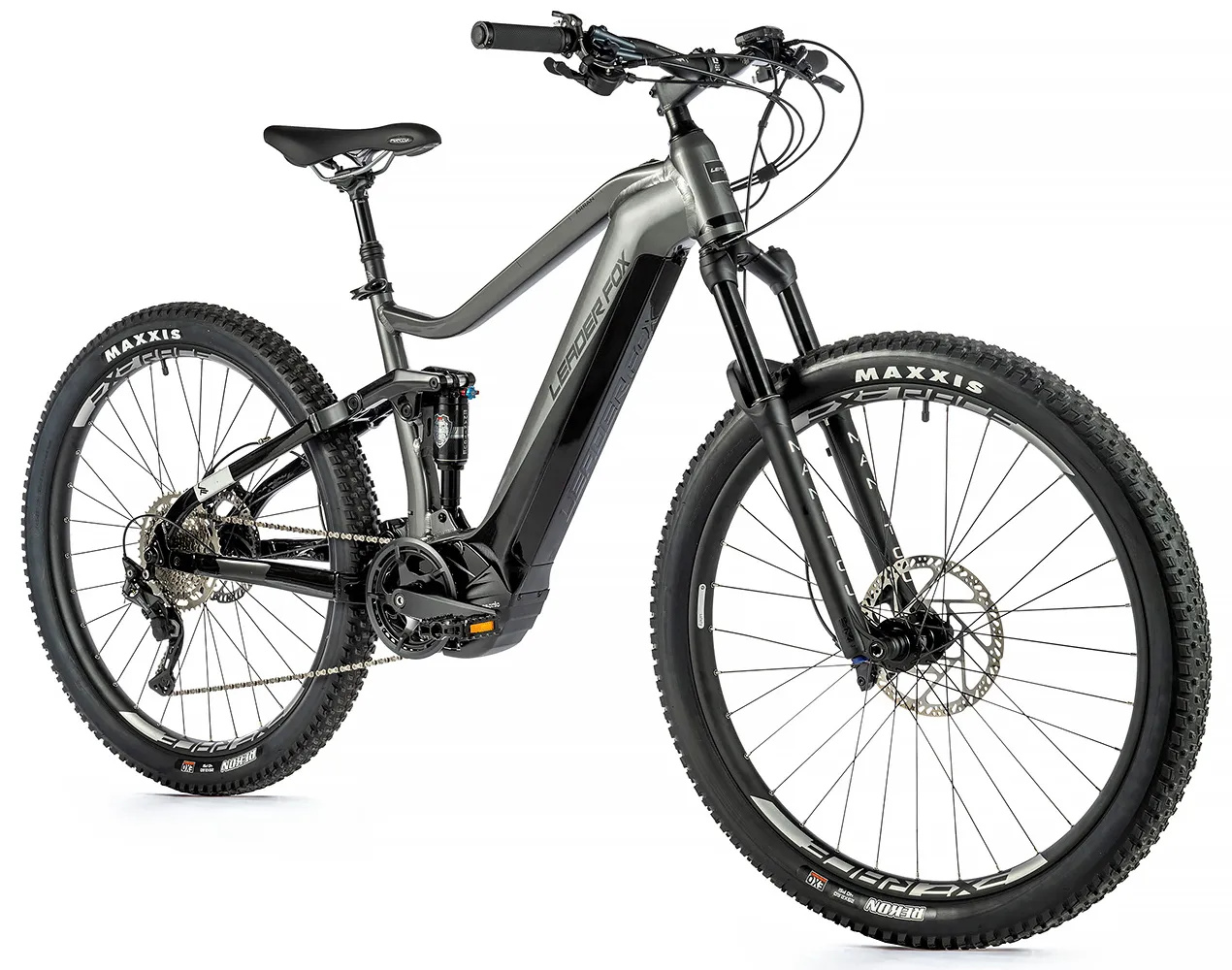 Leader Fox "Arran" MTB Fully E-Bike, 720Wh, 29 Zoll, silver-black