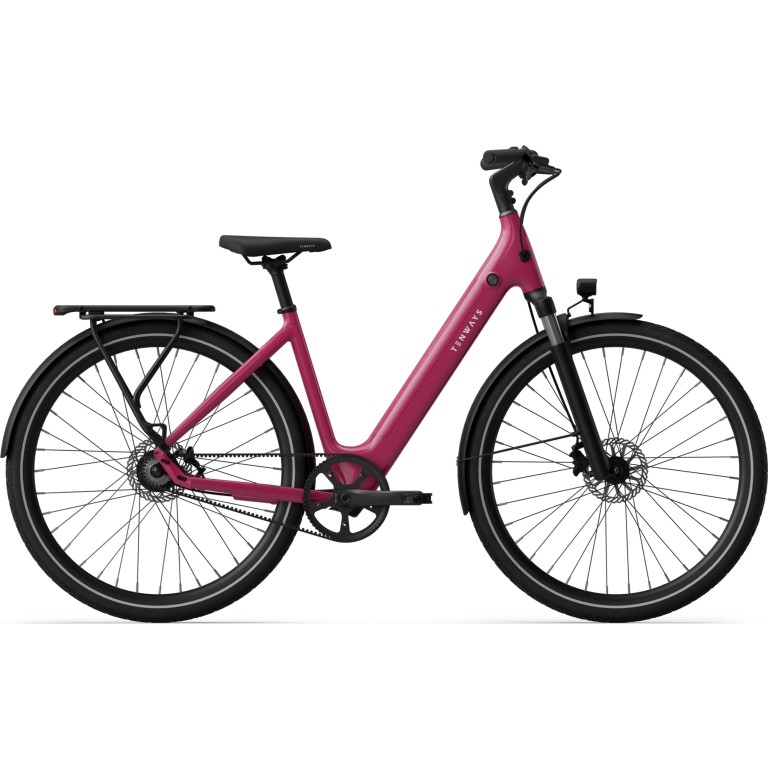 Tenways "CGO800S" Cityrad E-Bike, 460Wh, 28 Zoll, wildberry