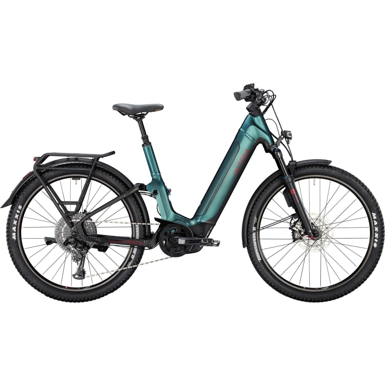 VICTORIA Elektro-Full Suspension "PARCOURS 6" E-Bike, 625Wh, 27,5 Zoll, petrol-metallic