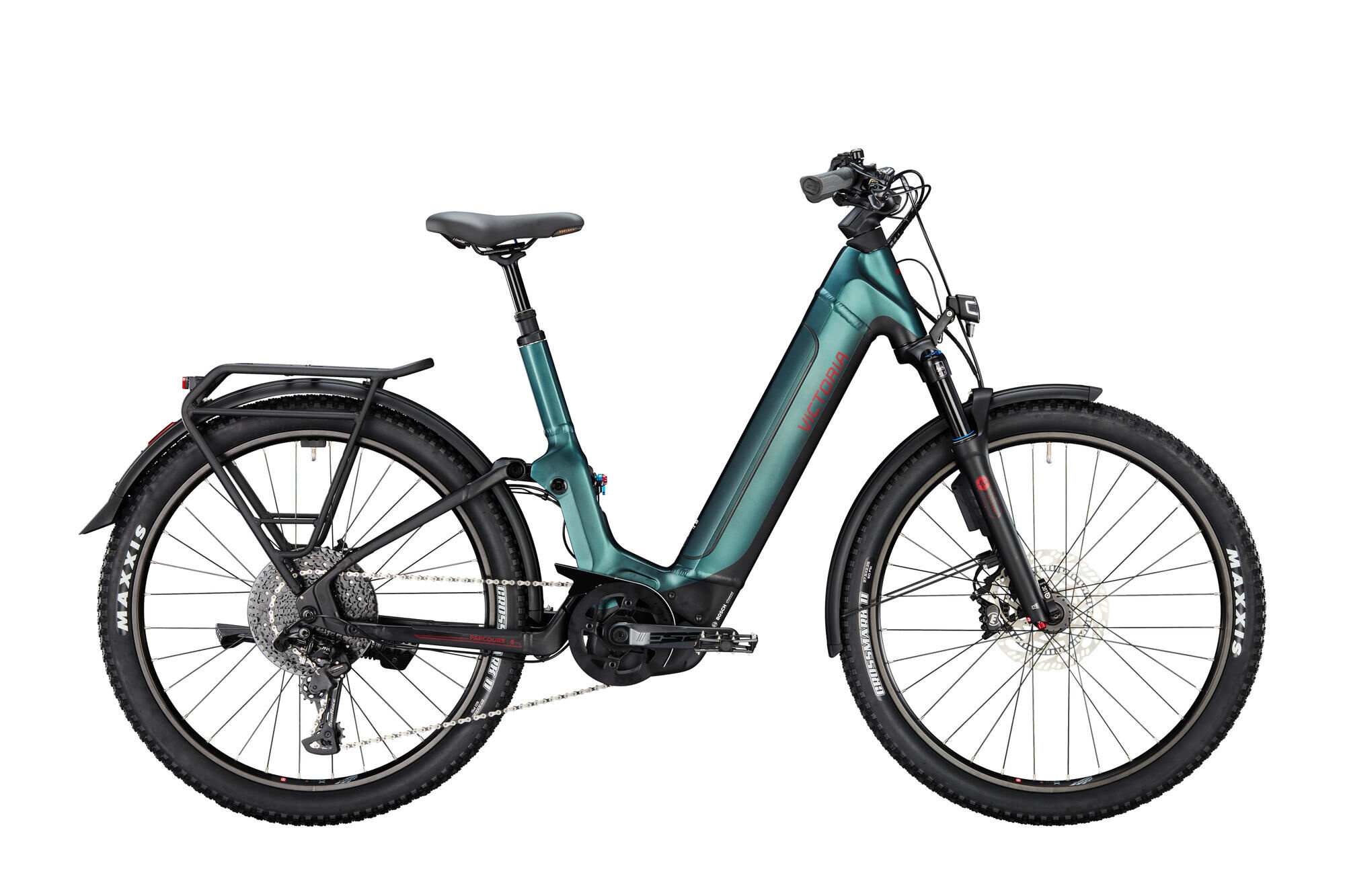 VICTORIA Elektro-Full Suspension "PARCOURS 6" E-Bike, 625Wh, 27,5 Zoll, petrol-metallic