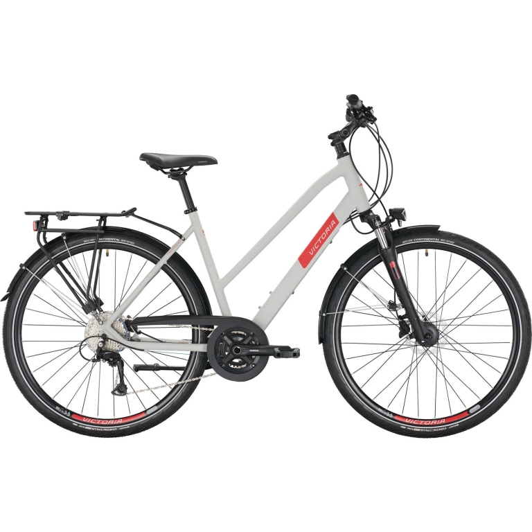 VICTORIA Trekkingrad "Trekking 4.7" Trapez, 28 Zoll, supersonic white-red