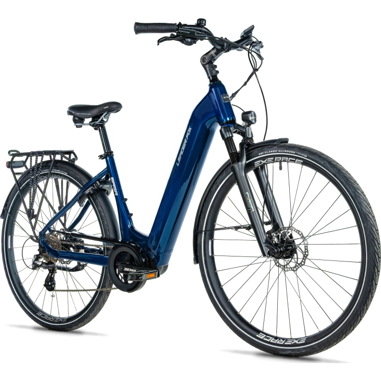 Leader Fox "Saga" Cityrad E-Bike, 540Wh, 28 Zoll, blue