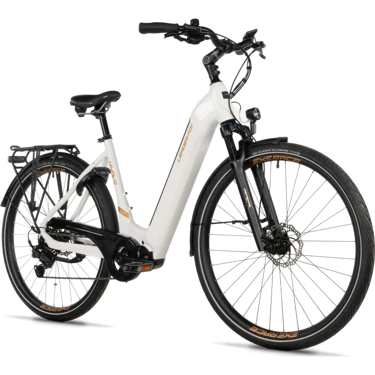 Leader Fox "Vivalo" Cityrad E-Bike, 540Wh, 28 Zoll, white-gold