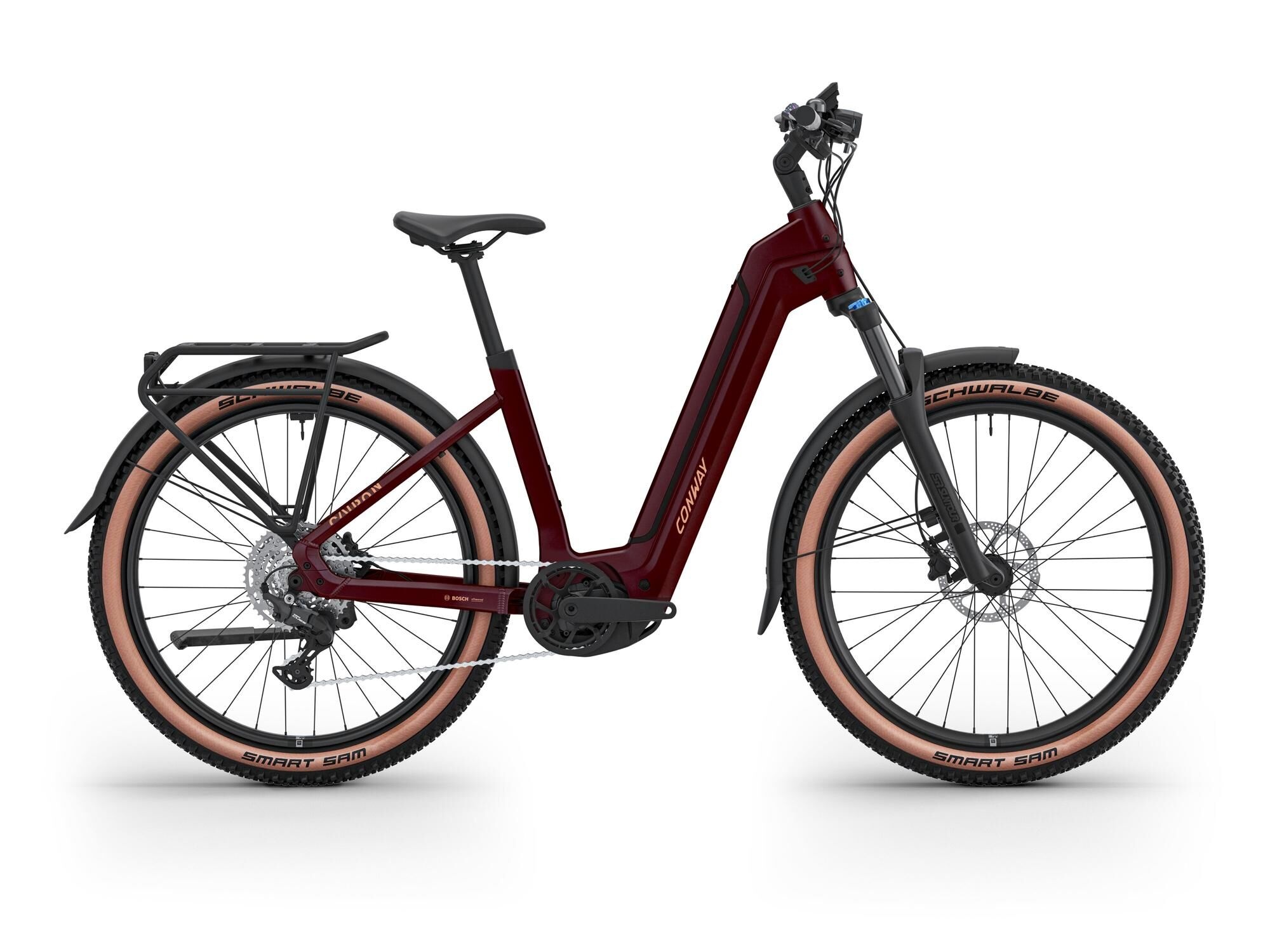 CONWAY Elektro-SUV "Cairon C 1.0 800" E-Bike Low, 800Wh, 27 Zoll, burgundy-matt