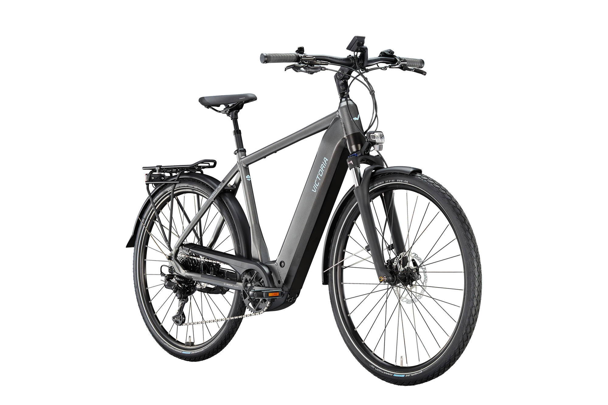 Vcitoria Elektro-Trekkingrad "TRESALO 16" E-Bike High, 750Wh, 28 Zoll, bat black matt