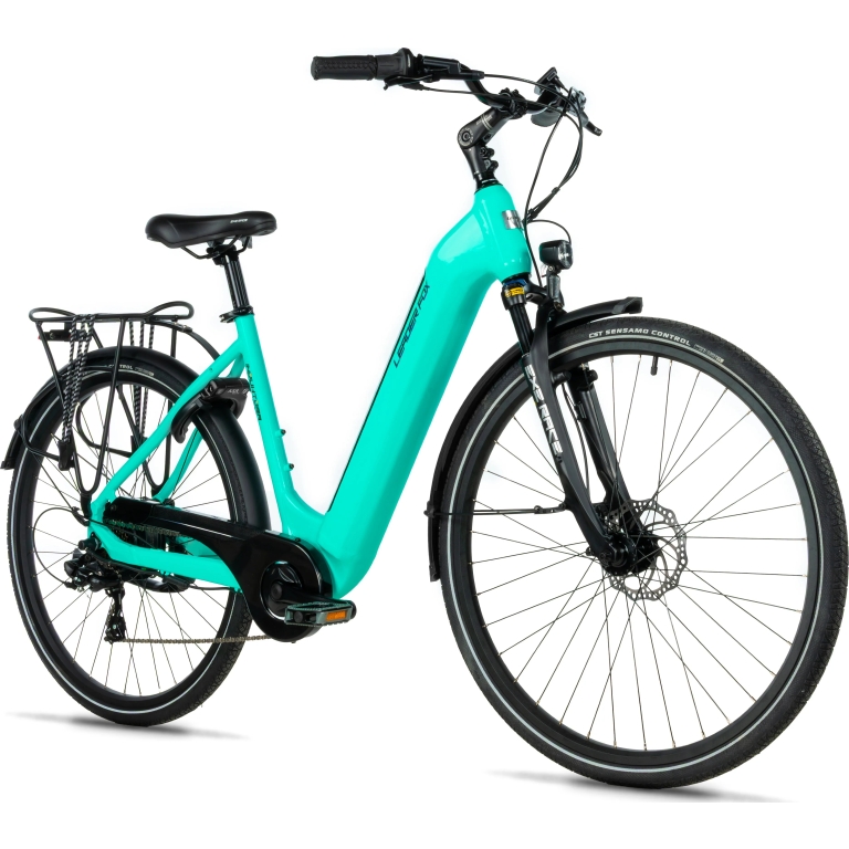 Leader Fox "Induktora" Cityrad E-Bike, 540Wh, 28 Zoll, türkis