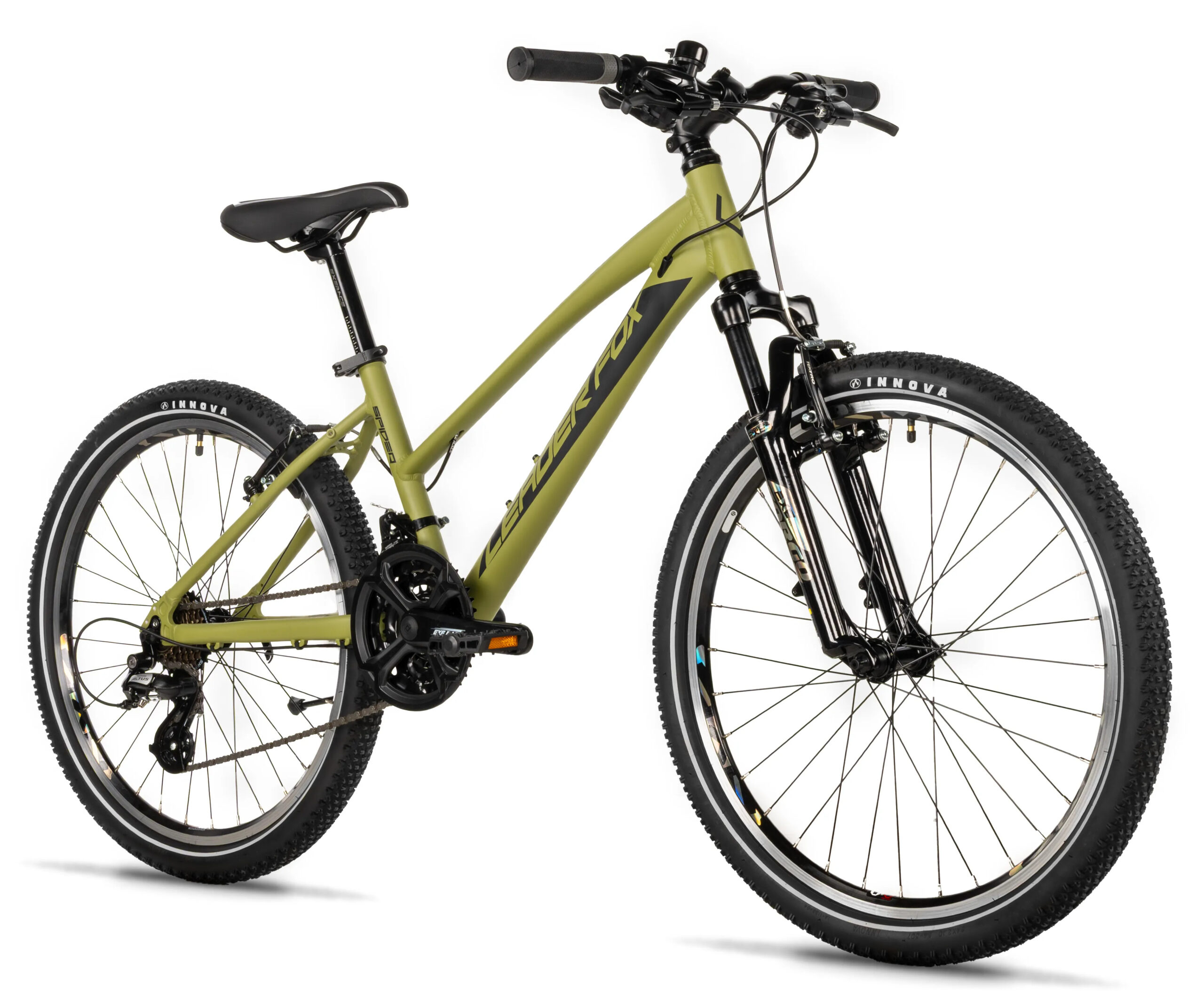 Leader Fox "Spider" Kinder-/Jugendrad, 24 Zoll, armygreen