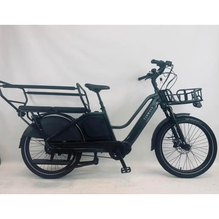 Tenways Longtail Duo E-Bike 720Wh 80Nm Lastenrad Riemen 24 Zoll
