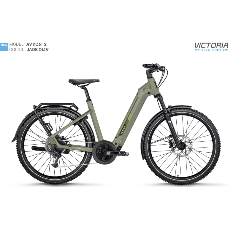 Victoria Elektro-SUV "Avyon 2" Low, 540Wh, 27,5 Zoll, jade-olive-matt