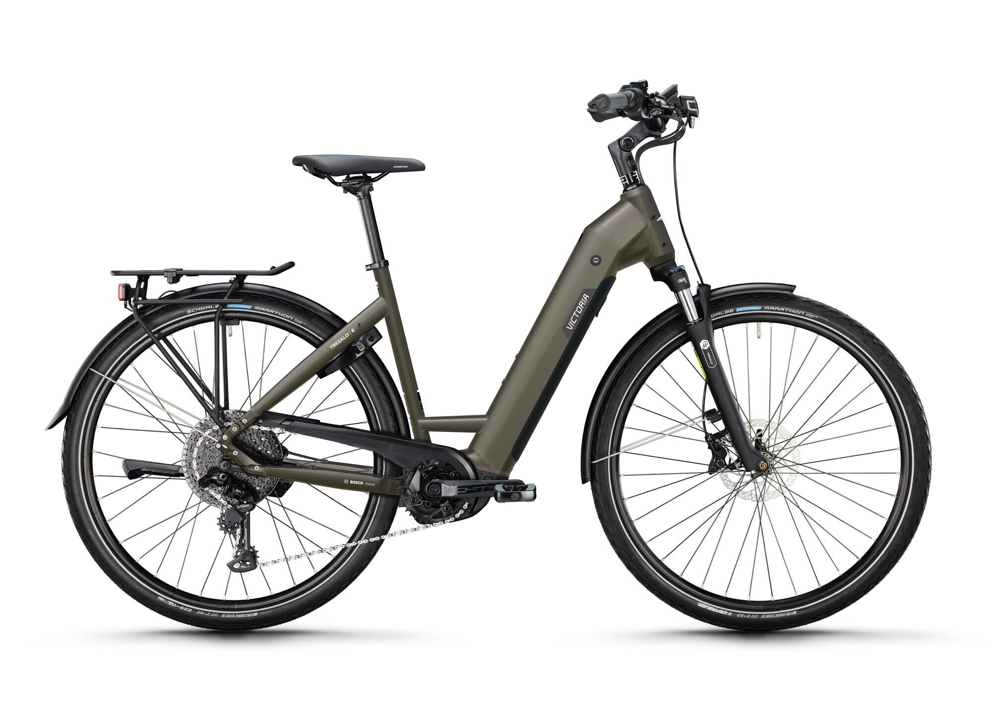 Victoria Elektro-Trekkingrad "Tresalo 8", 800Wh, 28 Zoll, slate-grey-matt