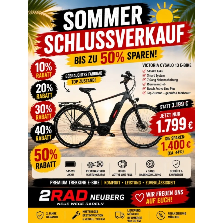 VICTORIA CYSALO 13 E-Bike 545Wh Riemen Smart 7Gang Statt 3199€