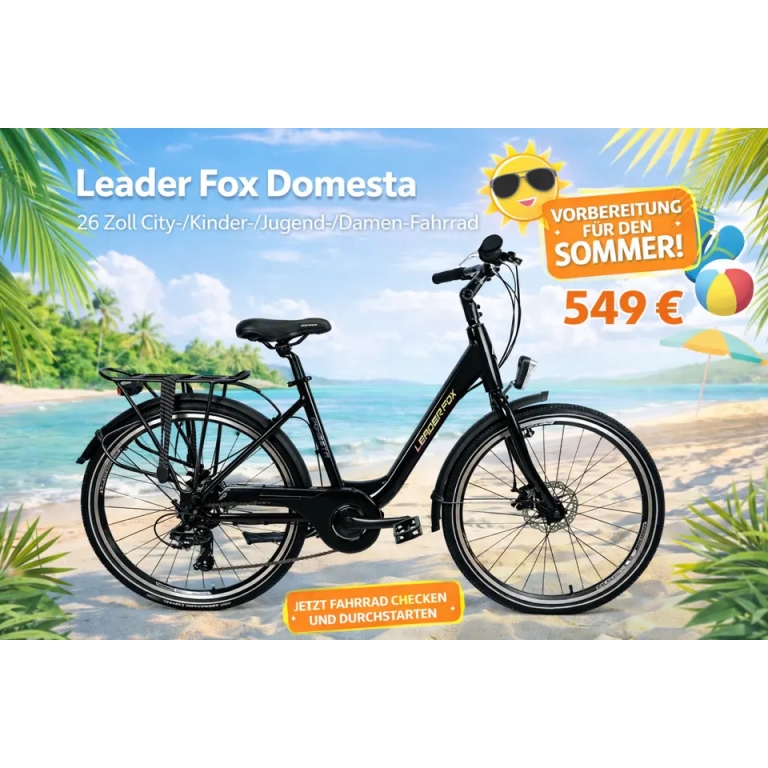 Leader Fox Domesta 26 Zoll City-Kinder-Jugend-Damen-Fahrrad