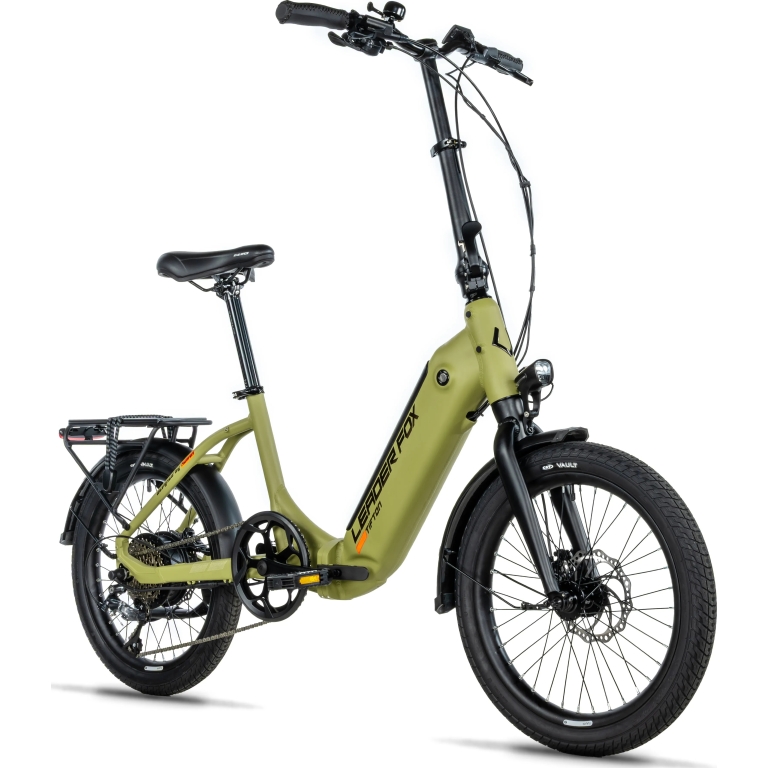 Leader Fox "Tifton 20" E-Bike Faltrad, 576Wh, 20 Zoll, armygreen