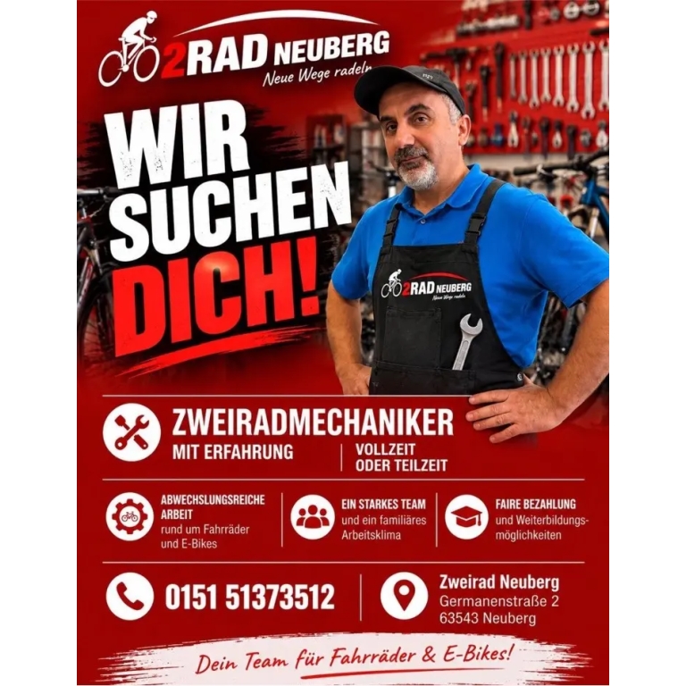 Zweiradmechaniker gesucht Vollzeit oder Teilzeitkraft